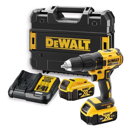 Perceuse visseuse 13mm 18v xr brushless + 2 batteries 4ah | dcd777m2t dewalt