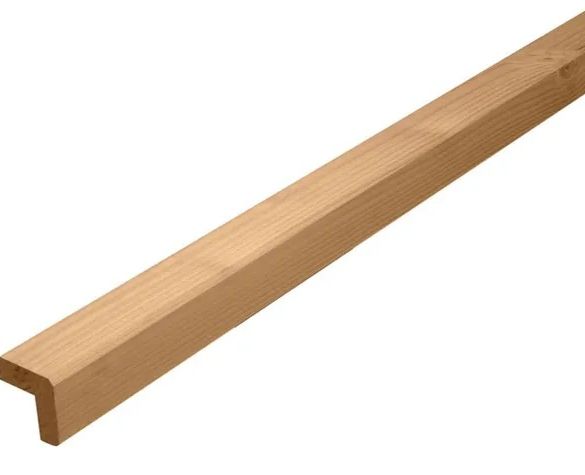 Cornière sapin cl3 marron 3000x55x55 mm pour bardage