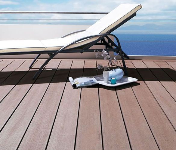 Lame terrasse ipé large l. 2,45m 185x20 mm à visser