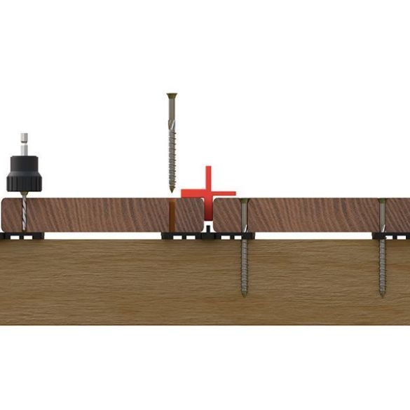 Lame terrasse ipé large l. 3,05m 185x20 mm à visser