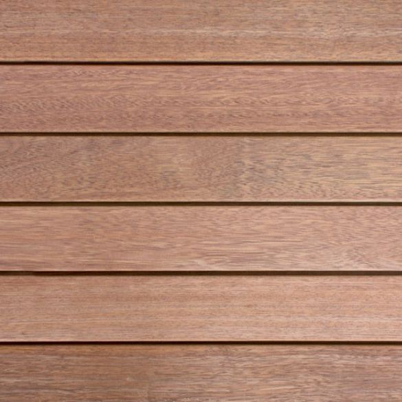 Lame terrasse merbau l. 3,30 m 140x20 mm - fixations invisibles - profil clip classic