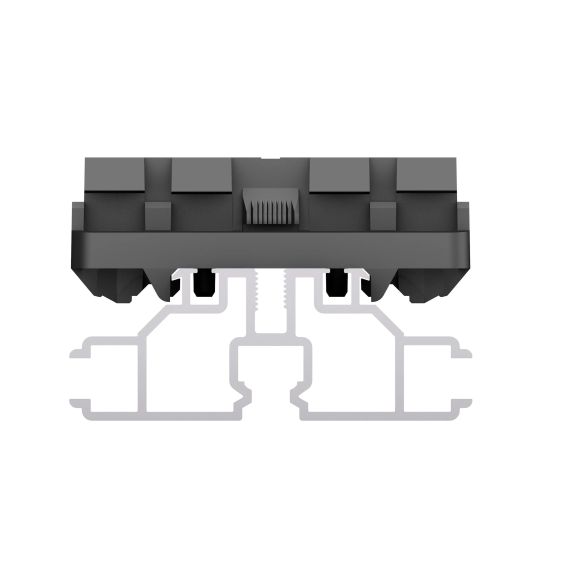 Rail pr24 pour lames de terrasse 120 mm - long. 1984 mm - grad