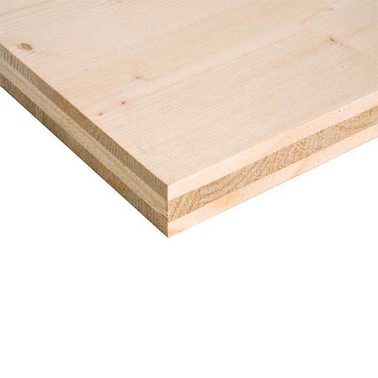 Panneau latté 3 plis épicéa Ép. 19 mm 250x102 cm - pfeifer
