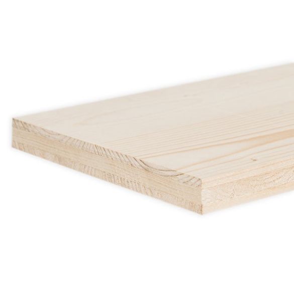 Panneau latté 3 plis épicéa Ép. 19 mm 500x205 cm - pfeifer