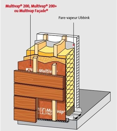 Film sous toiture multivap 200 - 1,50 x 50 m - ubbink