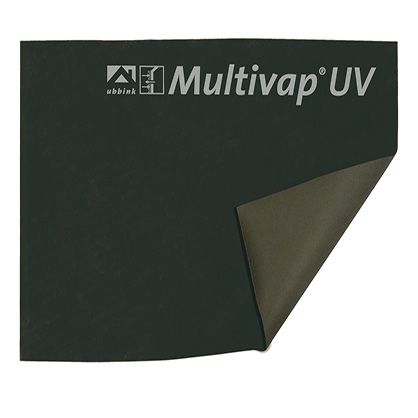 Film pare pluie multivap black uv - 1,50 x 50 m pour bardage claire voie - ubbink