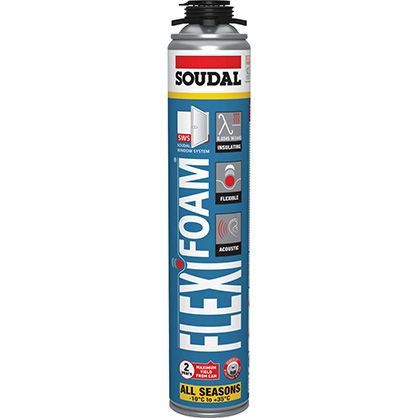 Mousse pu pistolable flexifoam 750 ml - 153414 - soudal 