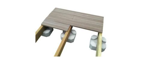 Plot béton stabilisateur 240x240x100 mm pour pose terrasse alkern