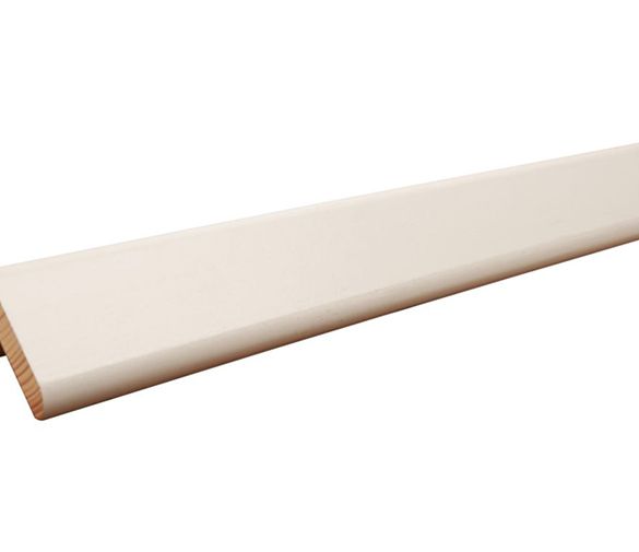 Corniere d'angle blanc 3000x55x55 mm - sapin traité classe 3
