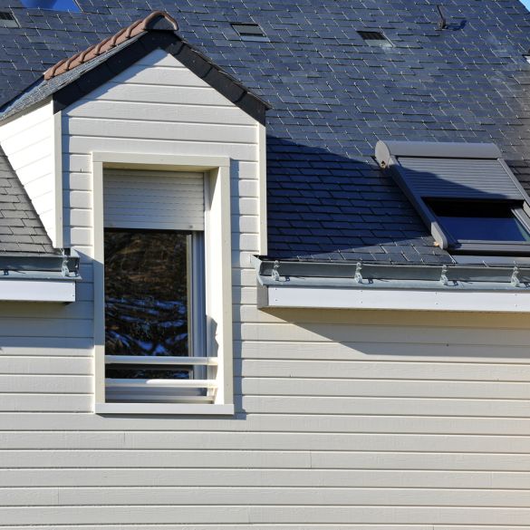 Corniere d'angle blanc 3000x55x55 mm - sapin traité classe 3