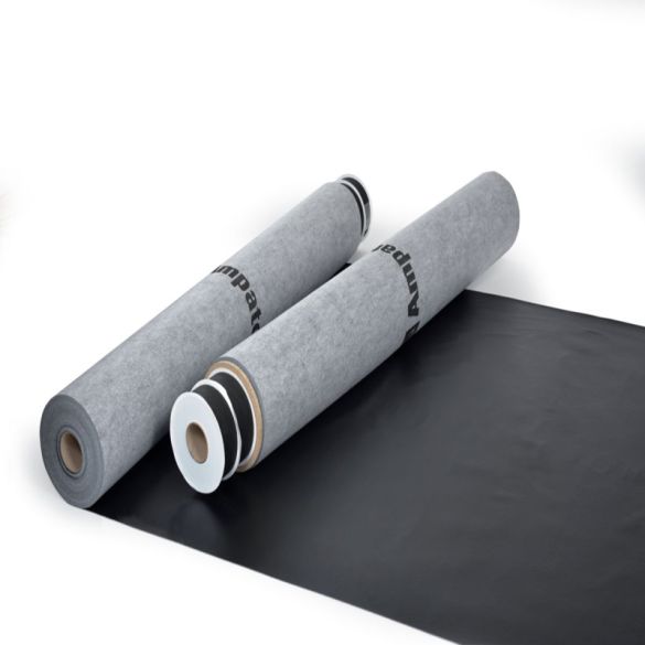 Film pare pluie ampatop black uv 1,50x50 m pour bardage claire voie - ampack