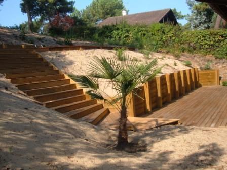 Planche pour mur de soutènement bois 2400x150x27 mm en pin traité classe 4 
