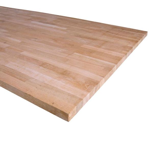 Panneau lamellé-collé chêne abouté 450x110 cm Ép. 44 mm - qualité a/b