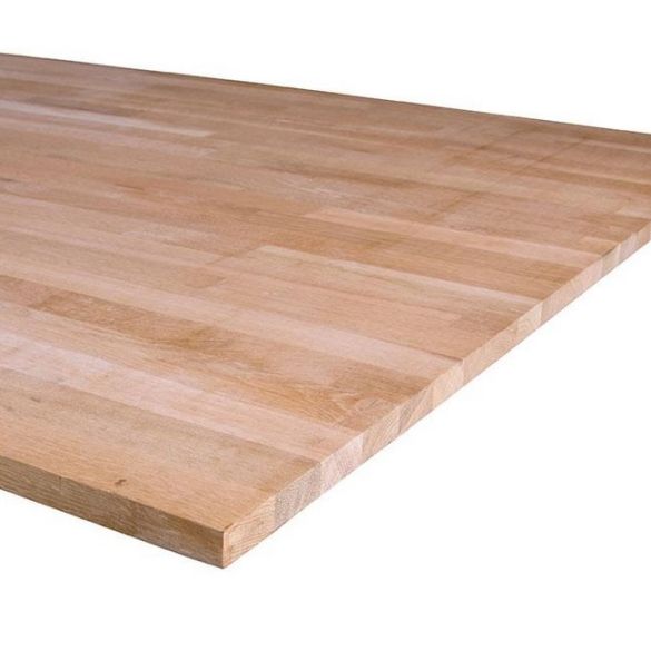 Panneau lamellé-collé chêne abouté 450x110 cm Ép. 44 mm - qualité a/b