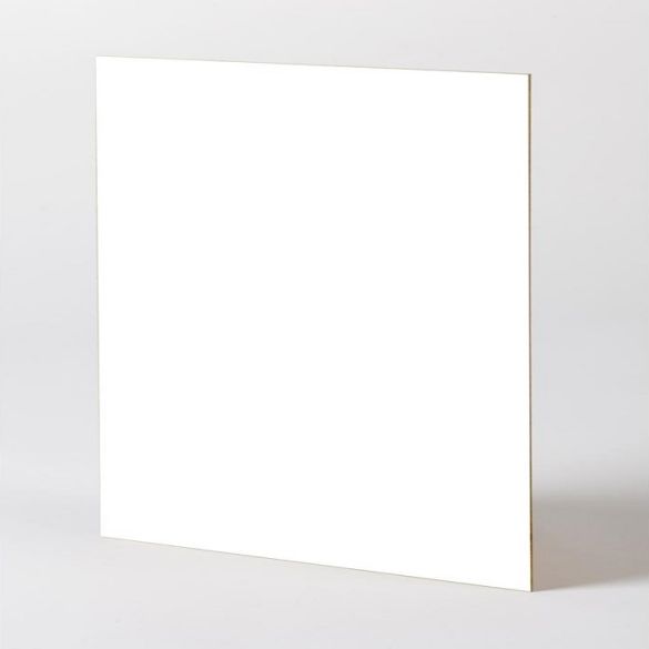 Panneau fibraprint blanc milieu sec 3 mm 244x122 cm prépeint sur 1 face