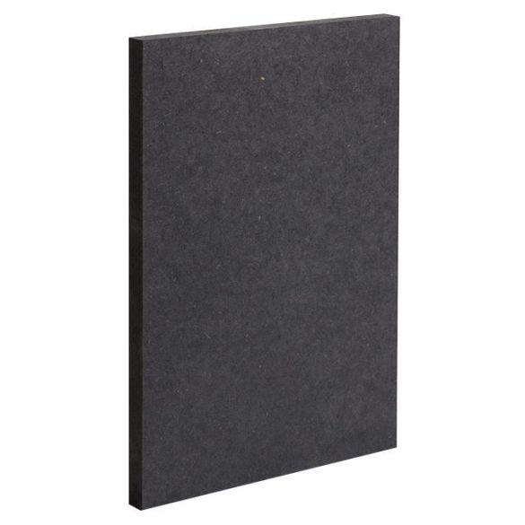 Panneau fibracolour noir 30 mm mdf teinté dans la masse 285x210 cm