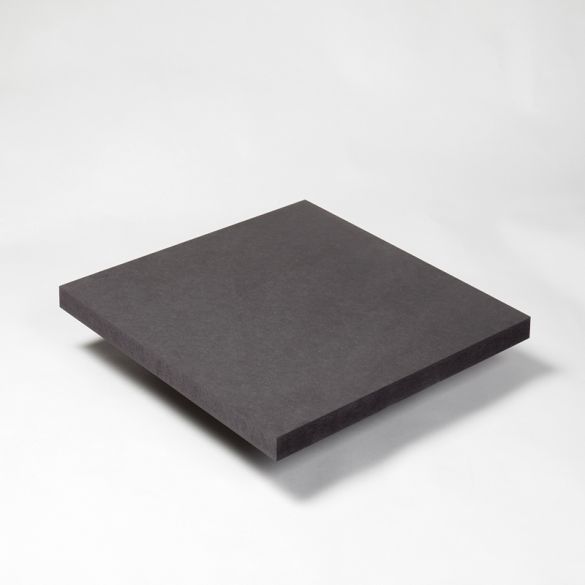 Panneau fibracolour noir 30 mm mdf teinté dans la masse 285x210 cm