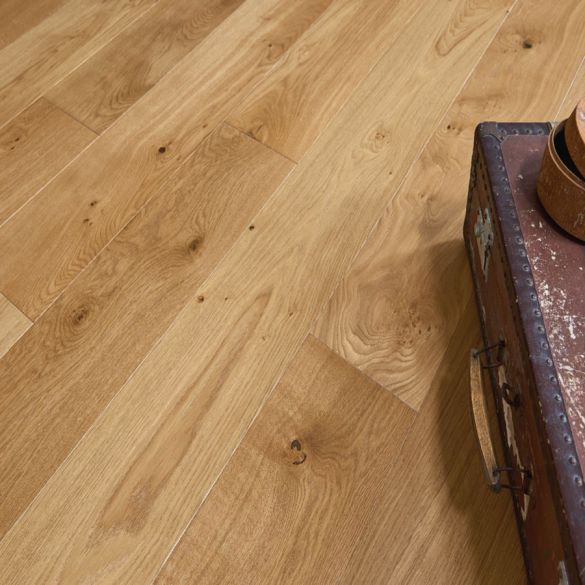 Parquet contrecollé chêne vernis mat miel 1210x139x12 mm - alto 139 unifit intenso - panaget