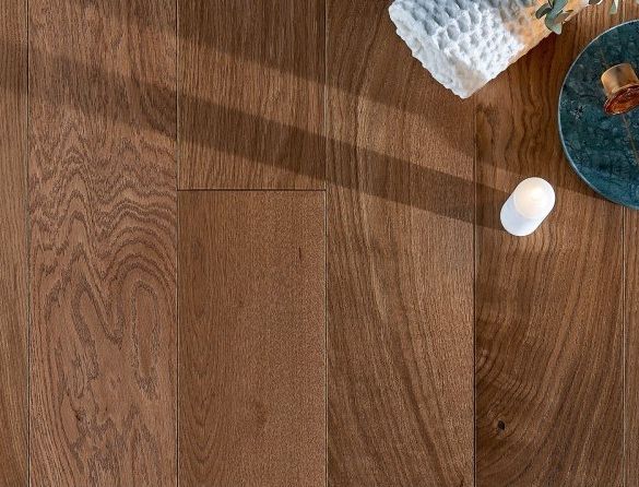Parquet contrecollé chêne huilé mat cuir 1210x139x12 mm unifit intenso panaget