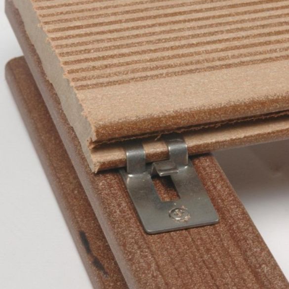 Clips de fixation + vis inox (360 pièces) silvadec