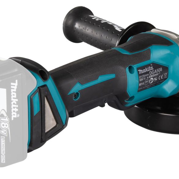 Meuleuse 18v li-ion Ø125 mm sans batterie ni chargeur + coffret makpac | makita dga508zj