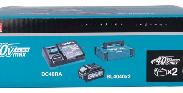 Pack Énergie 40v max xgt 2 batteries bl1850b + 1 chargeur dc18rd + makpac | makita 191j97-1