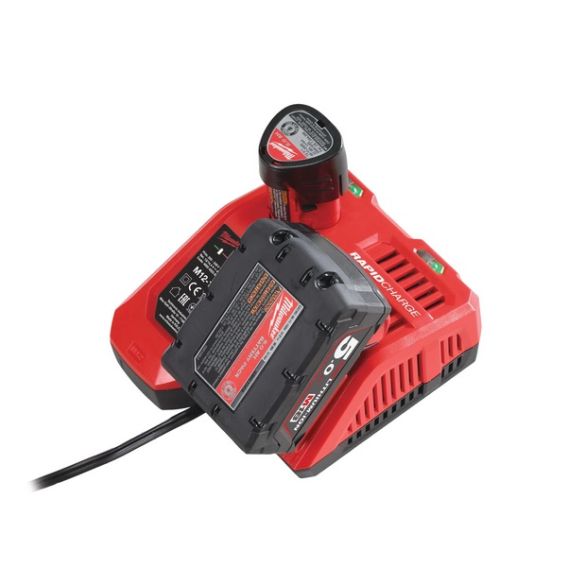 Pack 2 batteries 18v 5 ah m18 b5 + chargeur m12-18 fc | milwaukee 4933459217