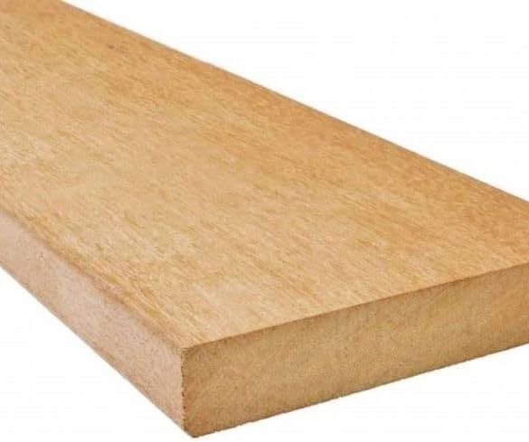 Lame terrasse bois exotique garapa lisse l. 2,75 m - 145x21 mm - à visser