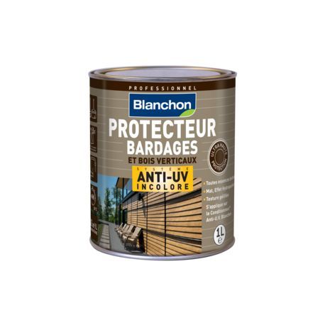 Protecteur anti-uv bardages et bois verticaux - incolore 1l - blanchon