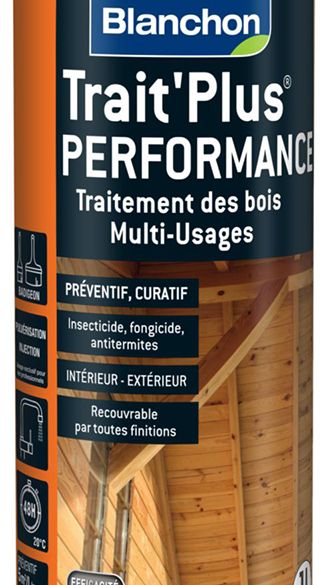 Traitement multi-usages des bois trait'plus performance 1l - blanchon