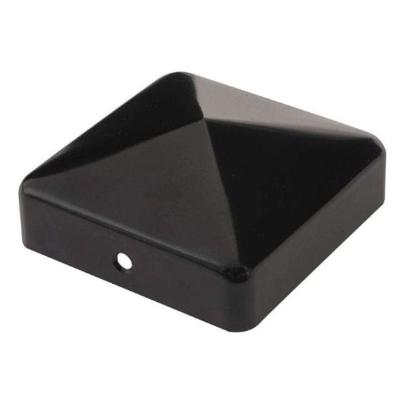 Chapeau pyramide 91x91 cm finition noire pour poteau bois - cabochon 90pb simpson