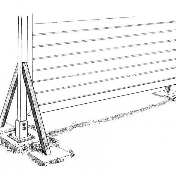 Pied de poteau jardin 9 cm noir - ppjbt90pb - simpson strong-tie