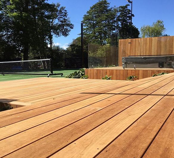 Lame terrasse bois exotique garapa lisse l. 2,45 m - 145x21 mm - à visser
