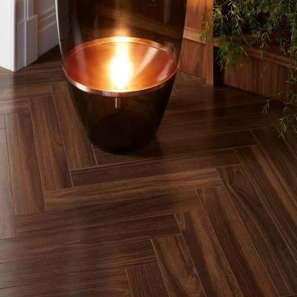 Stratifié berryalloc chateau + walnut brown 62002731 - lames type b