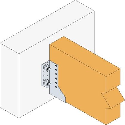 Sabot ailes extérieures 100x140mm sae380 Ép. 2mm - simpson strong-tie