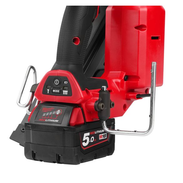 Cloueur de charpente 34° fuel 18v m18 ffn-502c + 2 batteries 5ah + chargeur | milwaukee 4933471404