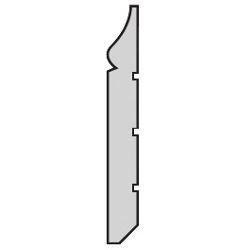 Plinthe stylobate louis xvi en pin des landes sans noeud 140x13 mm l. 2,00 m
