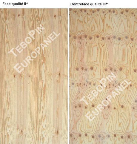 Contreplaqué ctbx pin maritime europanel Ép. 21 mm 250x125 cm - choix ii+/iii+ tebopin