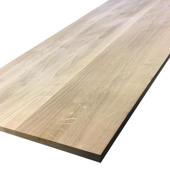 Panneau lamellé collé chêne a/b lames entières 90x122 cm Ép. 42 mm 