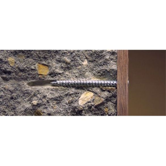 Vis béton Ø7,50 x 152 mm en acier zingué torx30 smart - boîte de 100