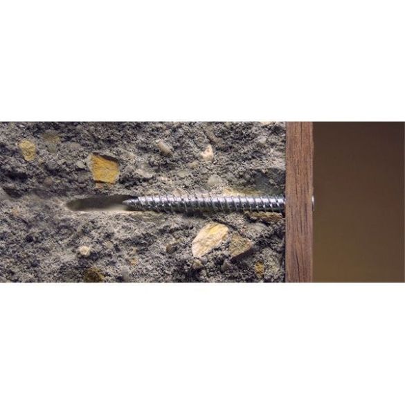 Vis béton Ø7,50 x 182 mm en acier zingué torx30 smart - boîte de 100
