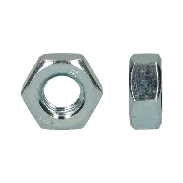 Écrou hexagonal 6 pans cl8 din 934 zingué - Ø 10 mm - boîte de 35 pcs
