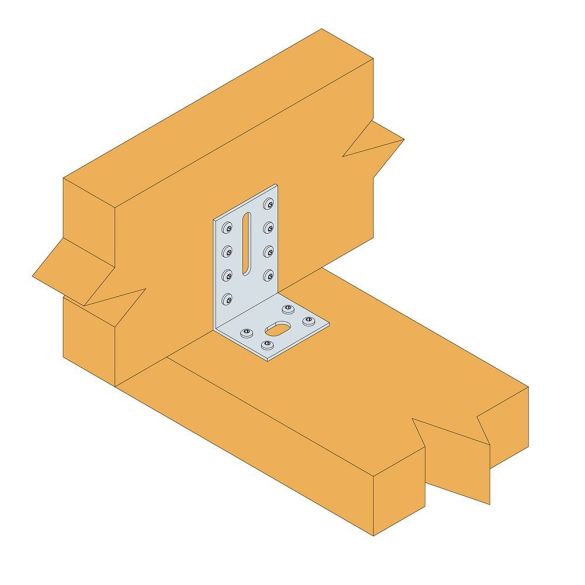 Equerre d'assemblage ea644/2- 40x40x60x2mm - simpson strong tie