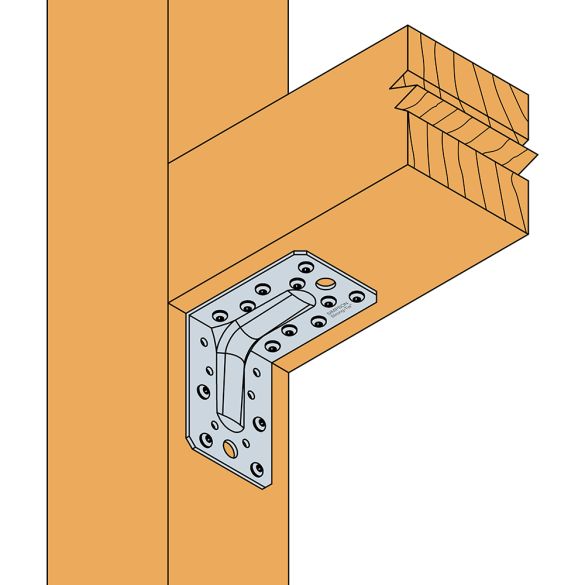 Equerre renforcée abr90 - 65x90x90x2,5 mm - simpson
