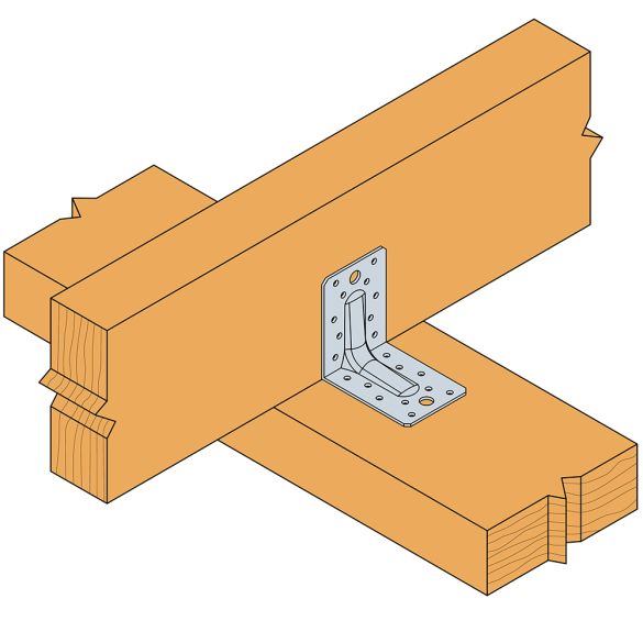 Equerre renforcée abr90 - 65x90x90x2,5 mm - simpson