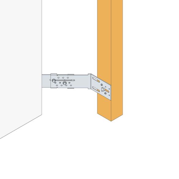 Équerre angle sortant pour bardage ite ab45c 155x108x2,5 mm simpson