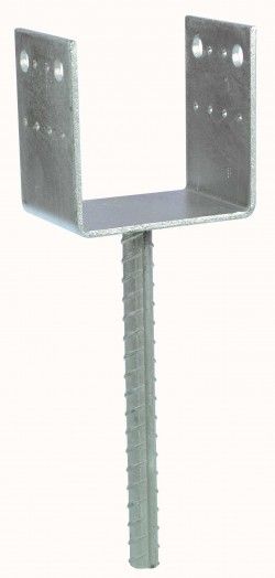 Pied de poteau en u à sceller ppd140/70g - simpson strong-tie