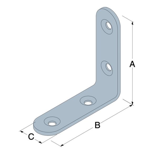 Equerre de chaise ec30 30x30x2 mm simpson