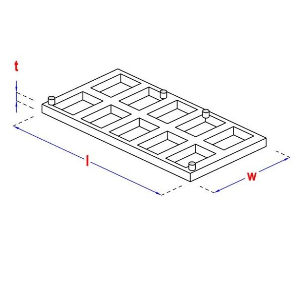 Cales charpente Ép.3mm 50x100 mm hapax - 500 pcs