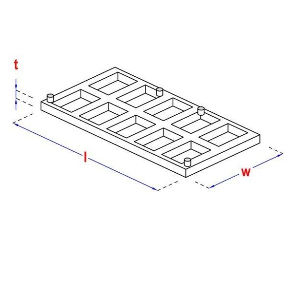 Cales charpente Ép.5mm 50x100 mm hapax - 500 pcs